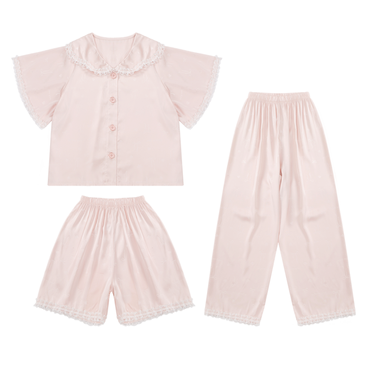 Lanza Loungewear Set Of 3 Pink Kids'