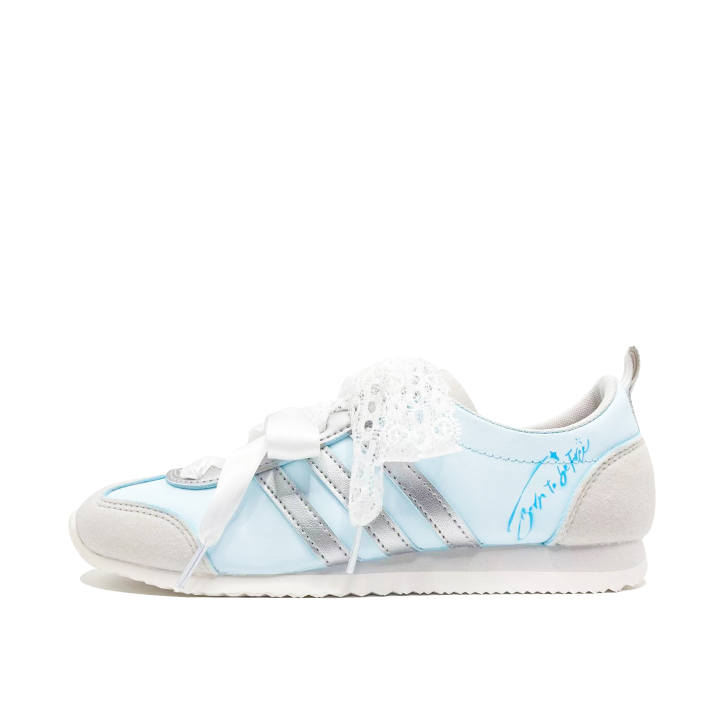 Adidas Adidas VS JOG 2.0 Light Blue Whisper Coverage Slip Resistant Abrasion Resistant Low top German Army Trainers Unisex