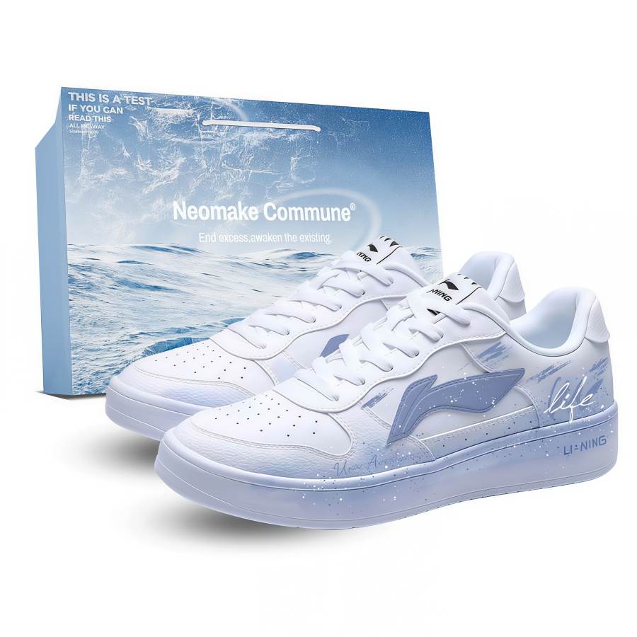 Li-Ning Li Ning Floating Boat Low top Skateboard Shoes Unisex White/Blue