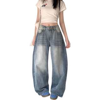 Cotton Gene Jeans Women's Bamboo Vintage, Regular Moderate Wide Leg Pants