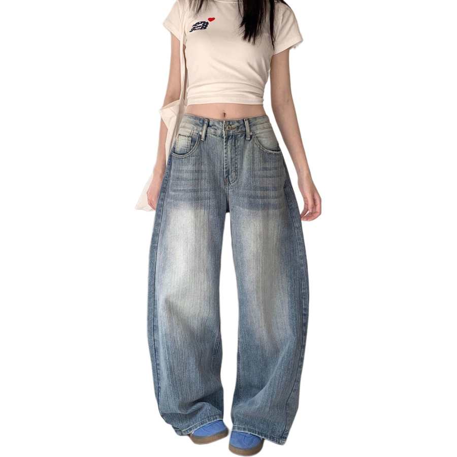 Cotton Gene Jeans Women's Bamboo Vintage, Regular Moderate Wide Leg Pants