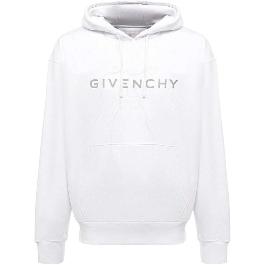 Givenchy Givenchy Logo Printed Drawstring Hoodie