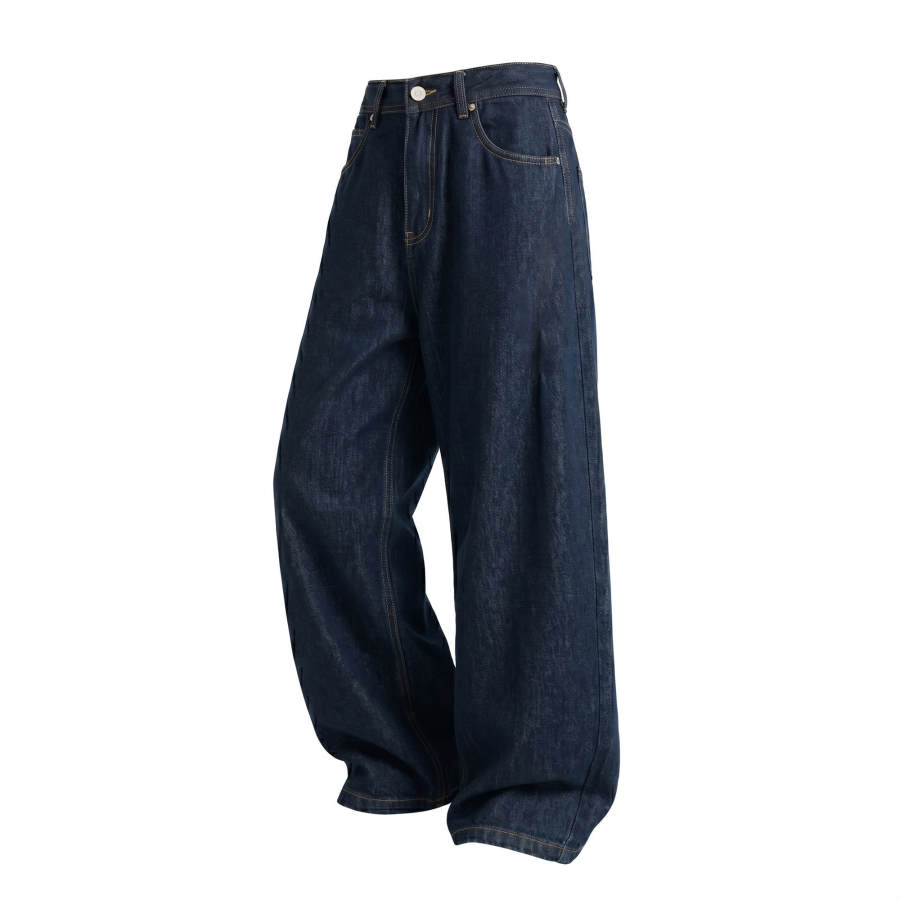 Hodo Jeans Unisex Original Denim Blue Moderate Wide Leg Pants