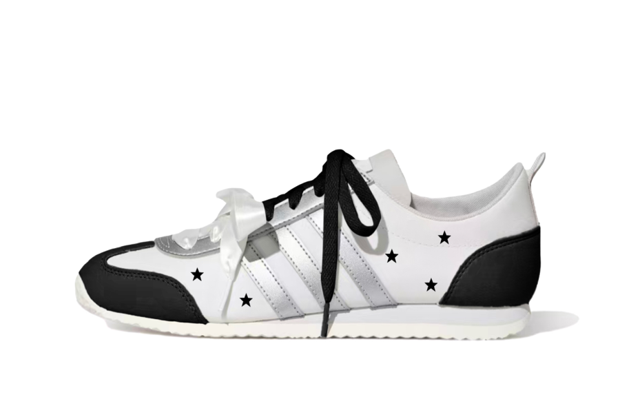 Adidas Adidas VS JOG 2.0 Coverage Slip Resistant Abrasion Resistant Low top German Army Trainers Unisex Black White
