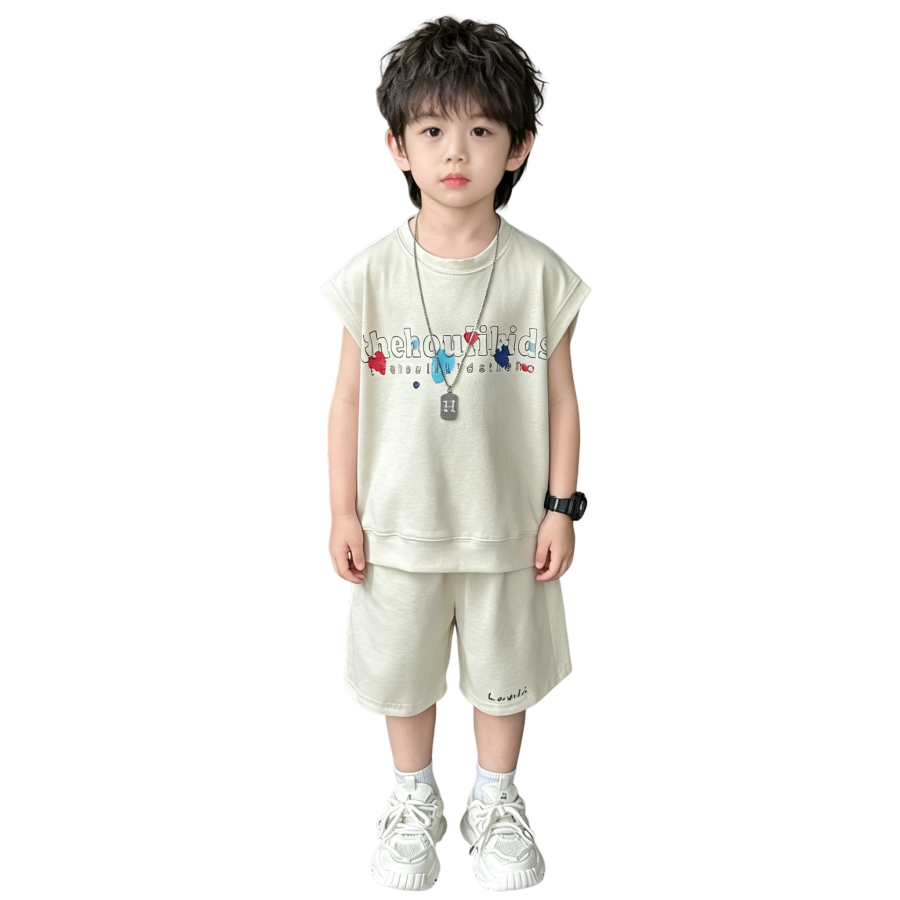 Lanza Kids Casual Sportswear Crew Neck Thin Stretch