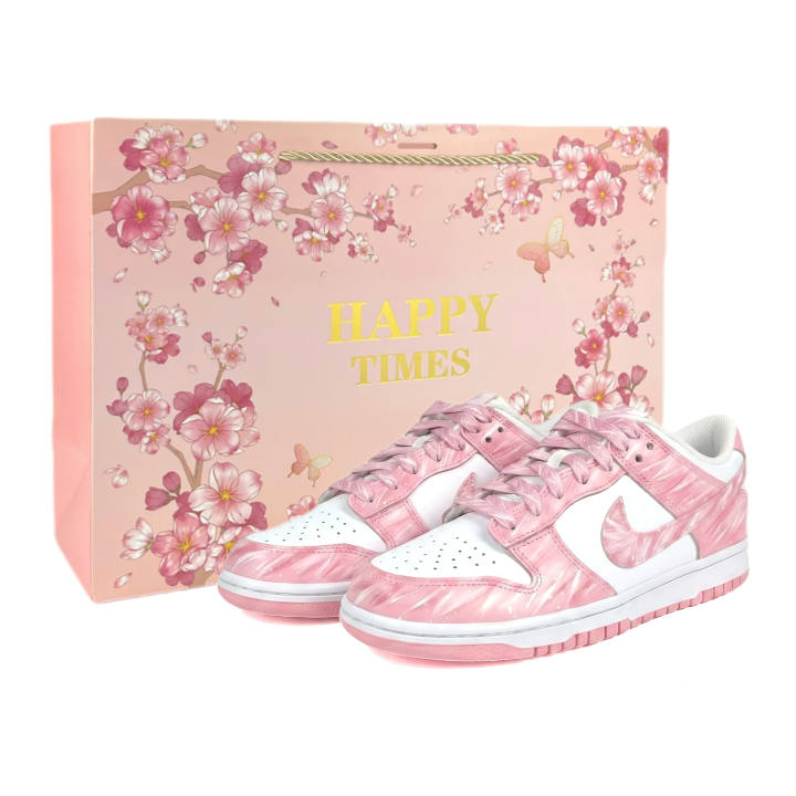 Nike Nike Dunk Two Way Commitment Slip Resistant, Abrasion Resistant, Breathable Low top Skateboard Shoes Women's Pink
