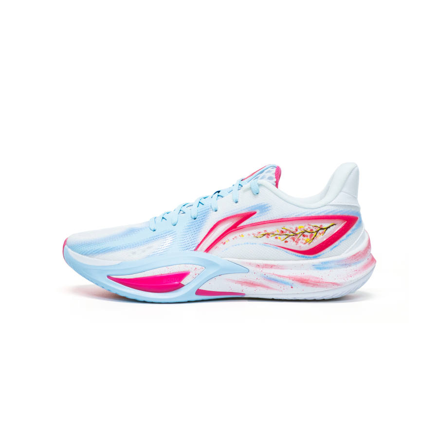 Li-Ning Li Ning Speed 3 Lan Sakura, Boyfriend Abrasion Resistant Coverage Lightweight Height Increasing Rebound Low top