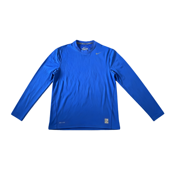Nike Nike Dri Fit T Shirts Men's Blue Crew Neck Moderate Base Layer