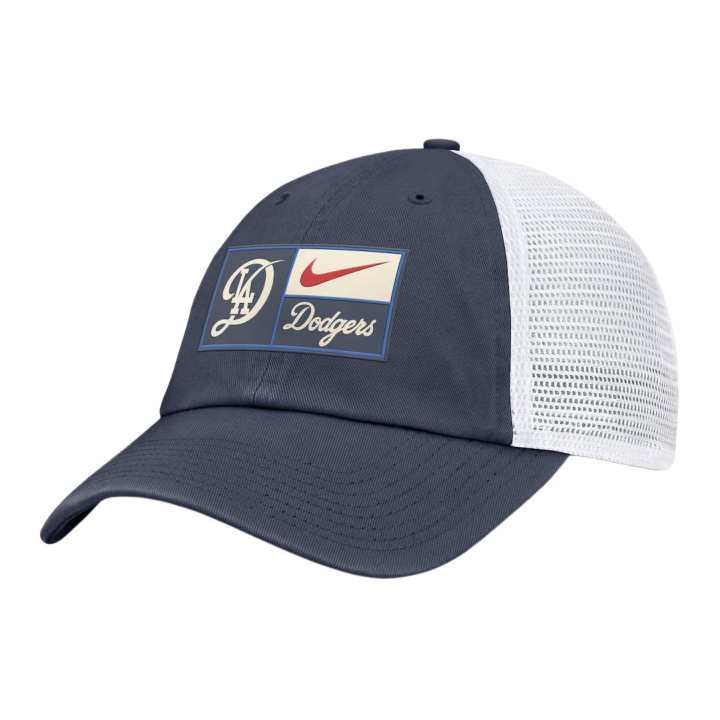 Nike Nike Los Angeles Dodgers Polyester Baseball Caps Unisex Blue/White