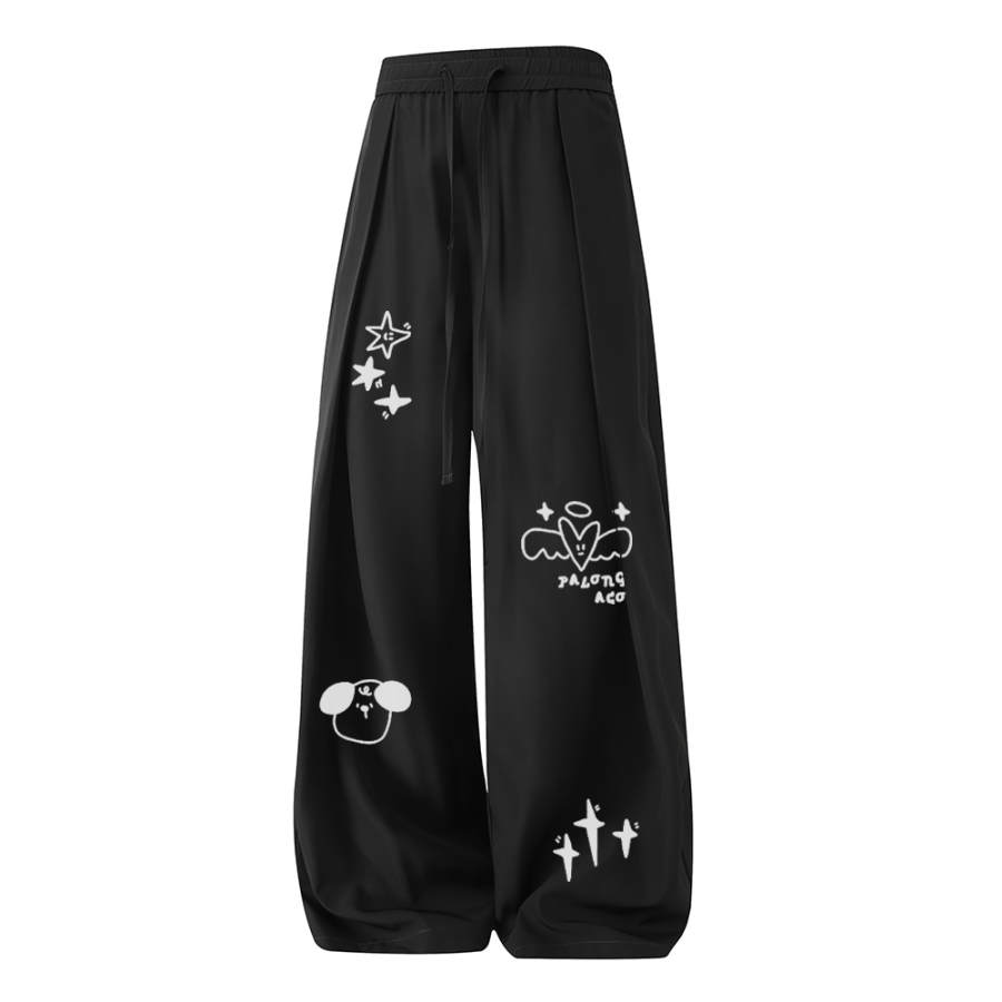 PAL ONGACO Casual Pants Unisex Moderate Straight Fit Pants