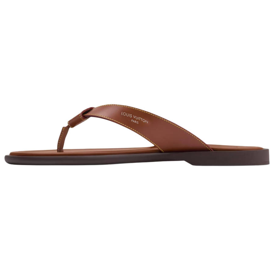 LOUIS VUITTON LOUIS VUITTON Sunset Flip Flops Men's Cognac Brown