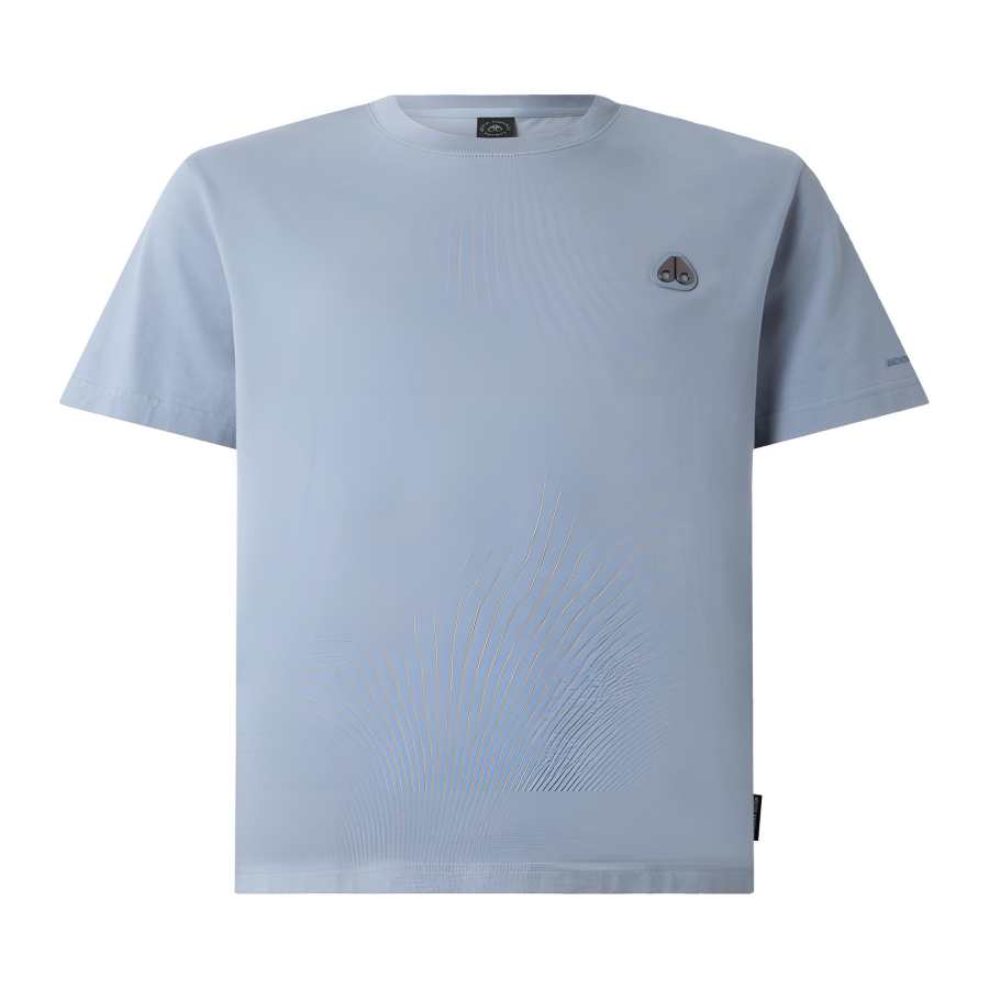 Moose Knuckles Moose Knuckles T Shirts Men's Light Blue Crew Neck