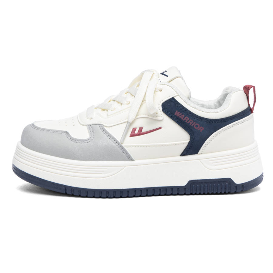 Warrior Abrasion Resistant Slip Resistant Skateboard Shoes Unisex Beige Gray Dark Blue