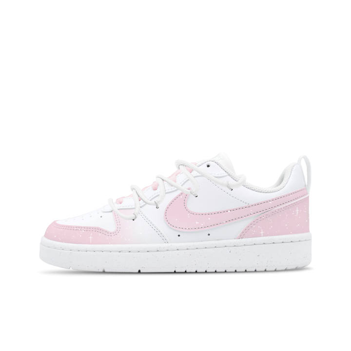 Nike Nike Court Borough Leather Low top Kids' Skateboarding Shoes Pink Teenagers