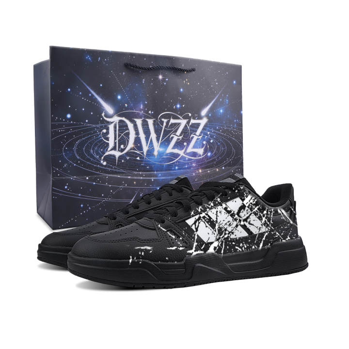 Adidas Adidas LITE BALLER Zero Degree Explosion Slip Resistant Abrasion Resistant Low top Skateboard Shoes Unisex Black White
