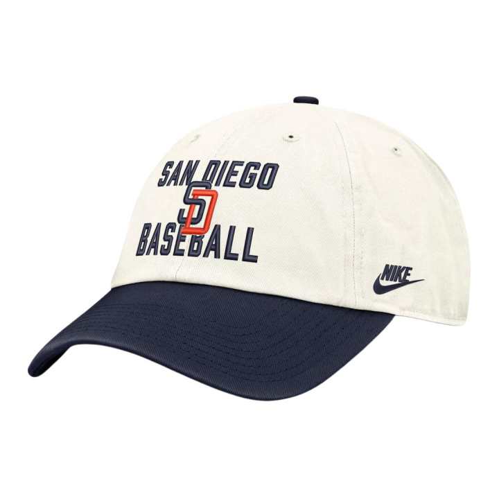 Nike Nike Cotton Baseball Caps Unisex Ecru/Marine Blue