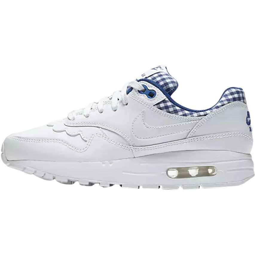 Nike Nike Air Max 1 Low top Kids' Running Shoes White Blue Kids'