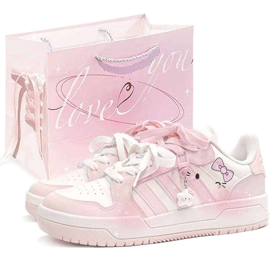 Adidas Adidas ENTRAP Shopping Bag, Peach Blossom Kitten, First Culture V Low top Skateboard Shoes Women's Pink