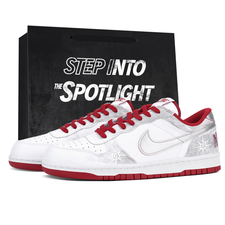 Nike Nike Big Slip Resistant Abrasion Resistant Low top Skateboard Shoes Men's Gray White