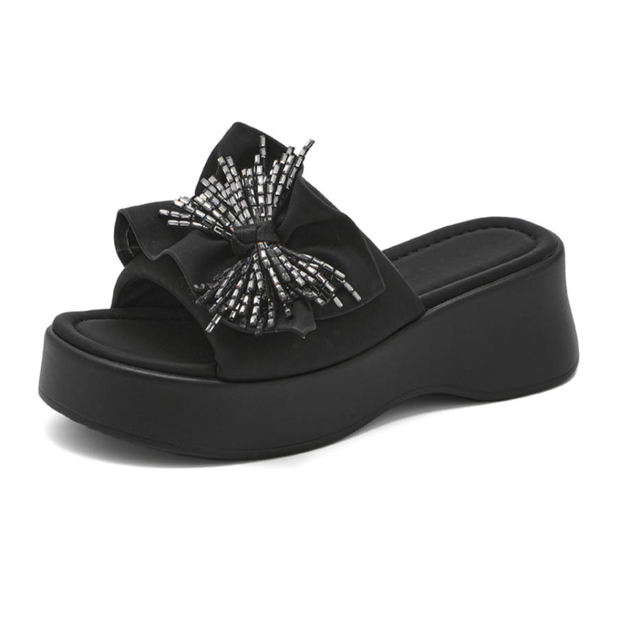 Lanza Lanza Slide Slippers Women's Black/Silver