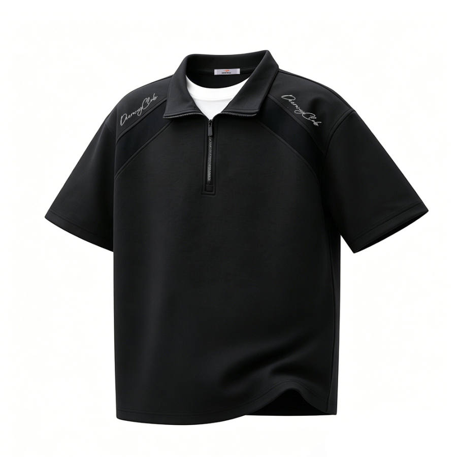 DEERWAY T Shirts Unisex Lapel Moderate Heavyweight