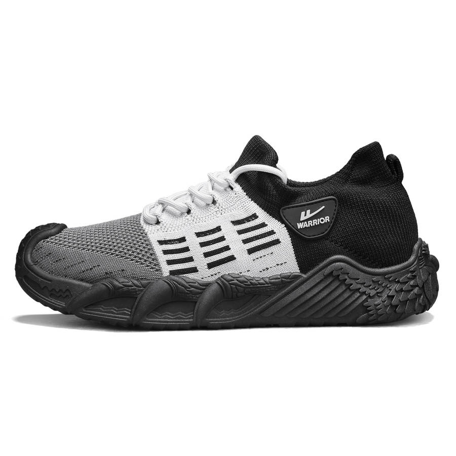 WARRIOR Casual Shoes Men's Low Top Light Gray Black, Orange Brown Gray, Red Beige Blue