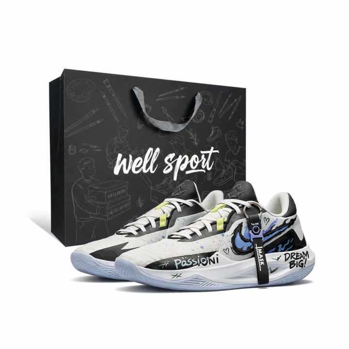 Nike Nike Precision 6 Chasing The Flame Rhapsody Fabric Cushioning Slip Resistant Abrasion Resistant Breathable Low top
