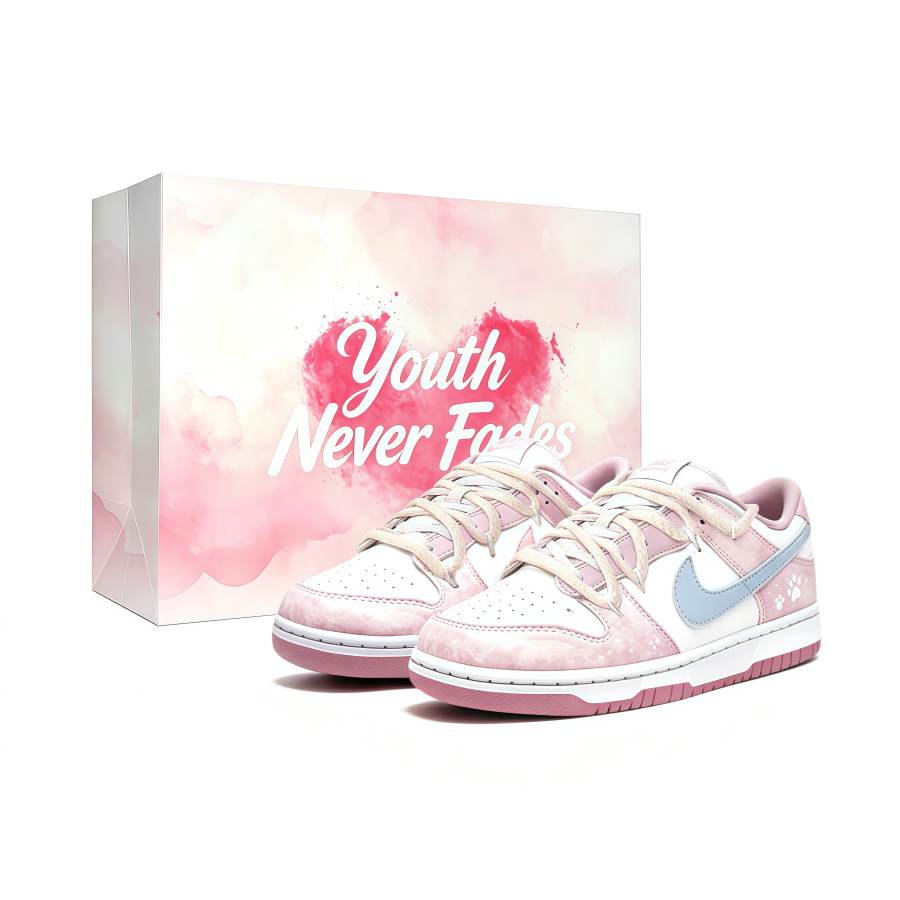 Nike Nike Dunk Sweet Cat Paw, Shopping Bag, Girlfriend, Valentine's Day Edition Leather Low top Skateboard Shoes Women's