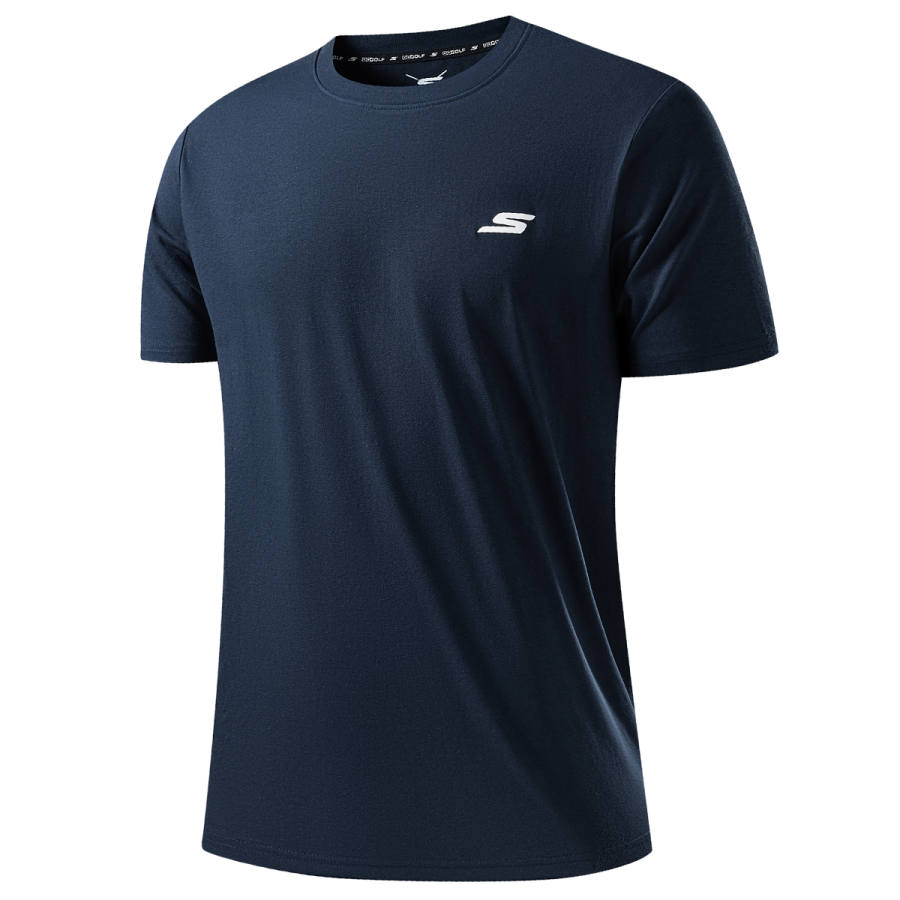 Skechers T Shirt Unisex Navy Blue 010N