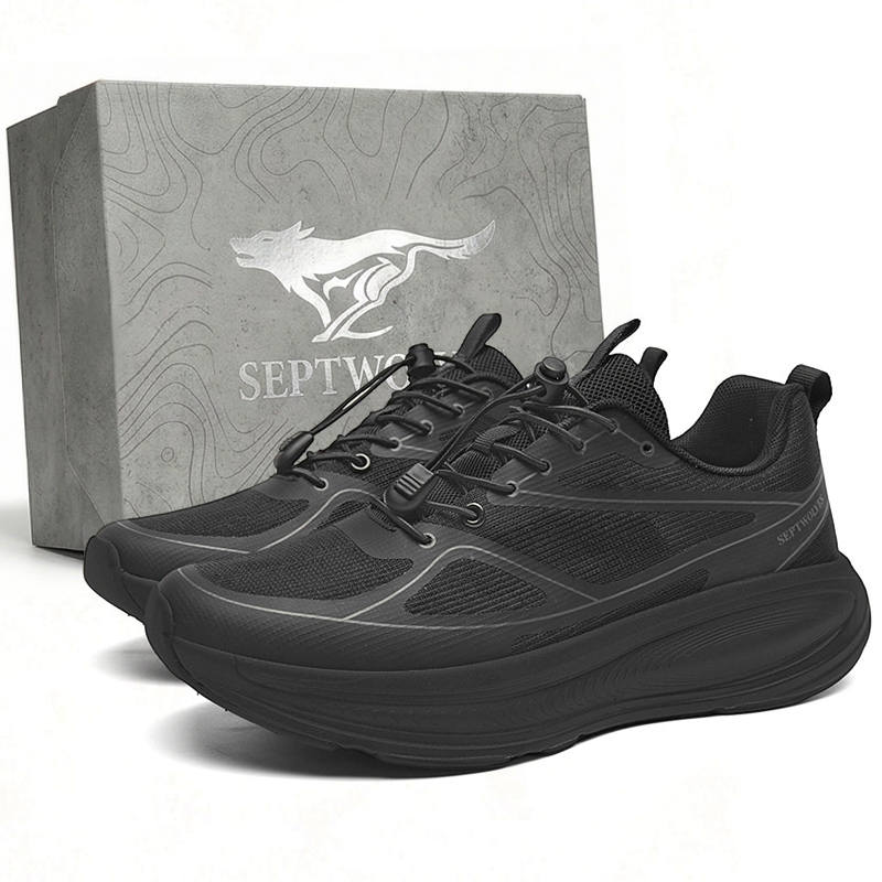 SEPTWOLVES SEPTWOLVES Running Shoes Men's Low Top Black/White Black