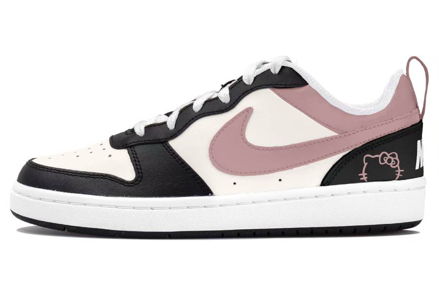 Nike Nike Court Borough Pink Ink Heartbeat Low top Kids' Skateboarding Shoes Pink Teenagers