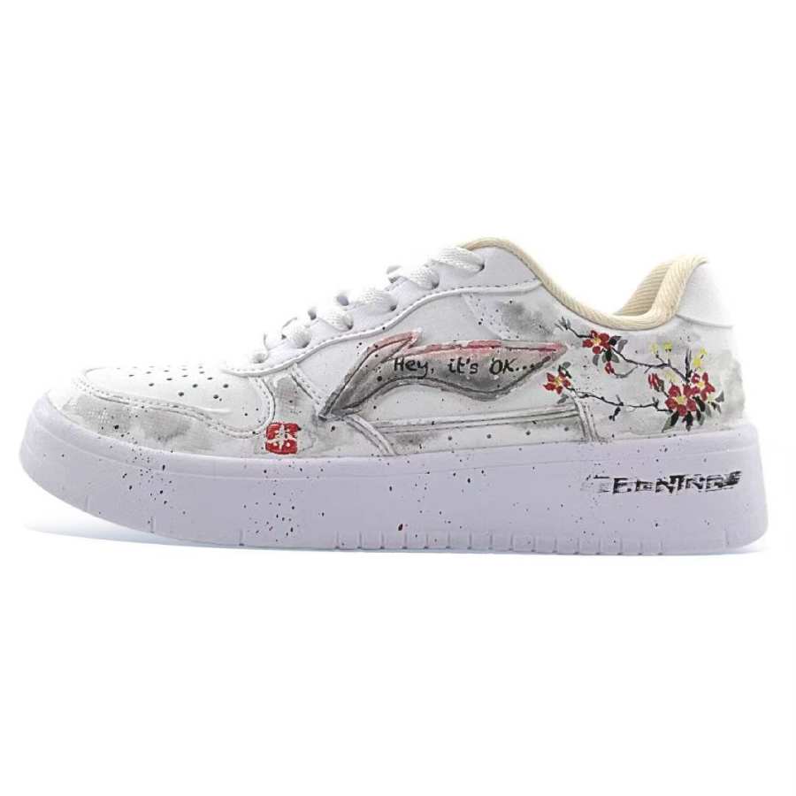 Li-Ning Li Ning Floating Boat Lightweight, Breathable, And Abrasion Resistant Low top Skateboard Shoes Women's