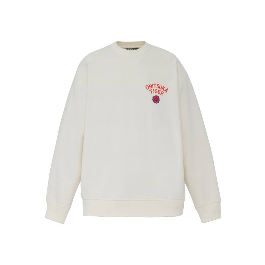 Onitsuka Tiger SWEAT TOP Sweatshirt Unisex Ecru