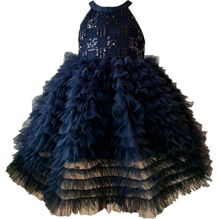 TNTX Kids Dresses Halter Thin Short Skirt Non Stretch