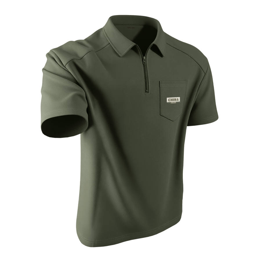 Tonlion Polo Shirts Unisex Polo Collar Moderate Straight Fit