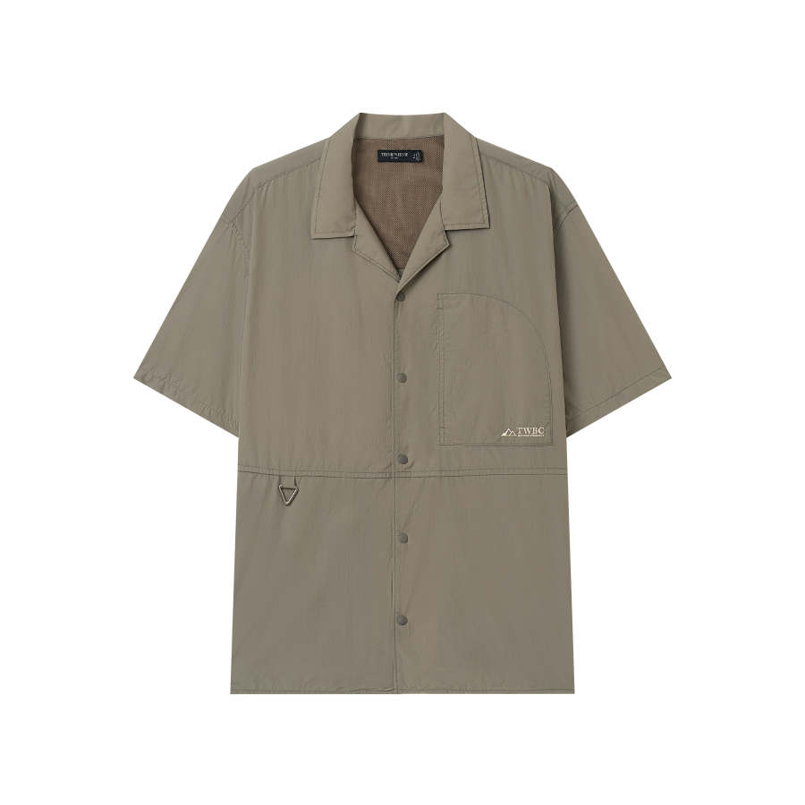Teenie Weenie Men Shirts Unisex Army Green Lapel Thin Other