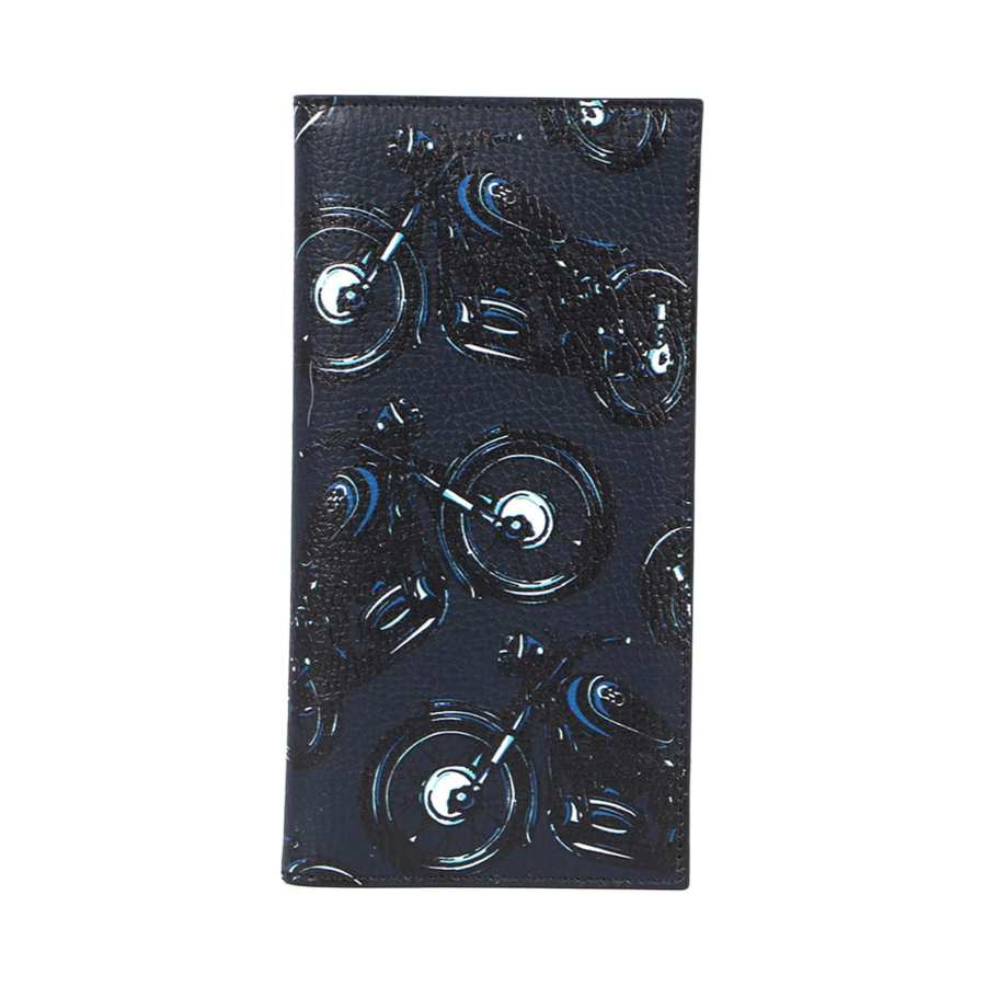 FERRAGAMO Cow Leather Wallet Men's Dark Blue