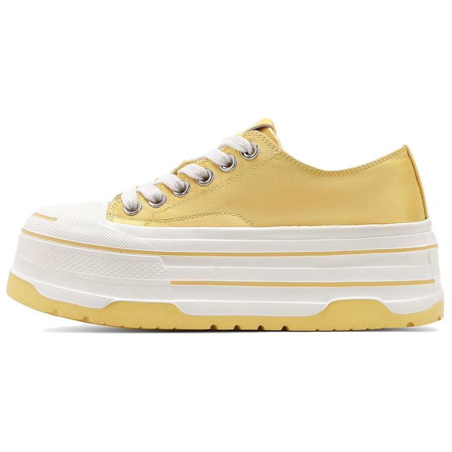 ST&SAT Textile, Synthetic Leather, Split Cow Leather Slip Resistant Abrasion Resistant Low top Skateboard Shoes Women's