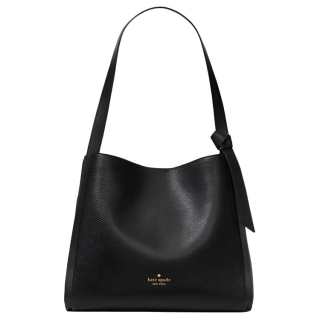 Kate Spade Knott Leather Shoulder Bag Women's Black