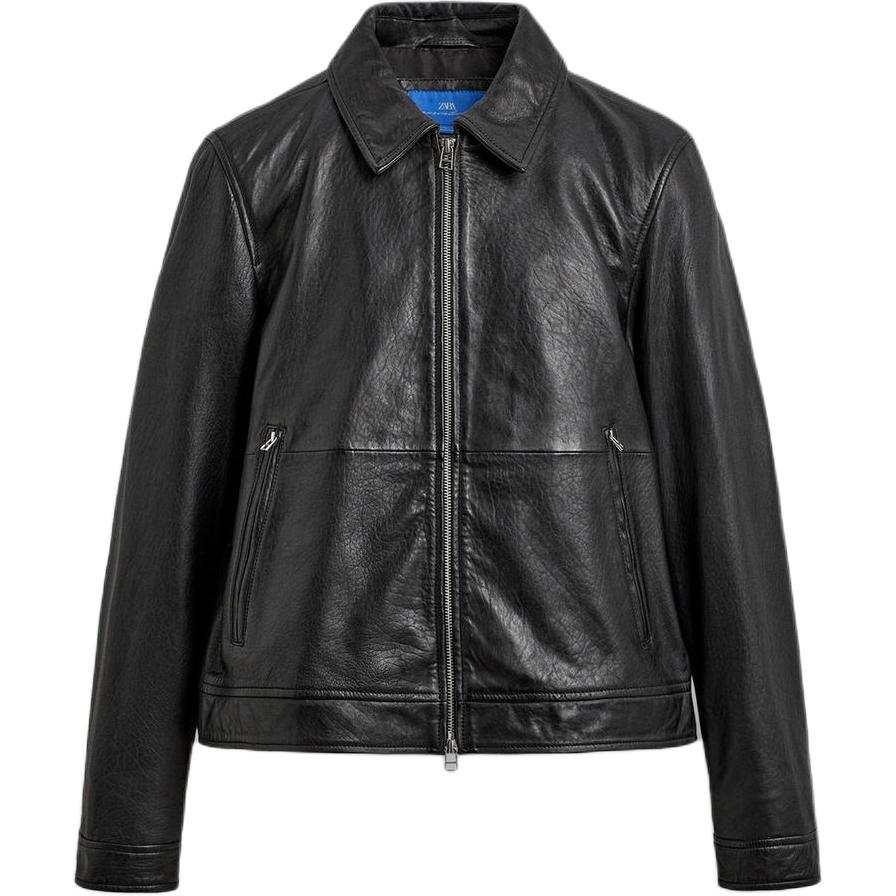 ZARA ZARA Aaron Levine Leather Jacket Men's