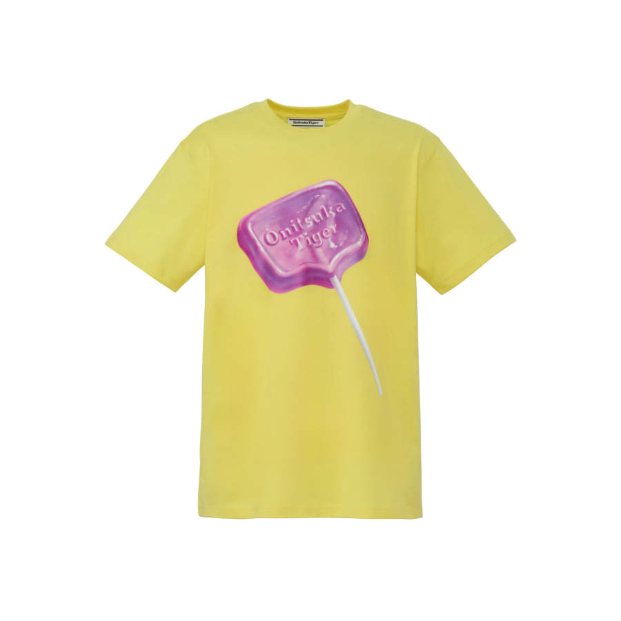 Onitsuka Tiger GRAPHIC TEE Short Sleeved T Shirts Unisex Yellow/Purple