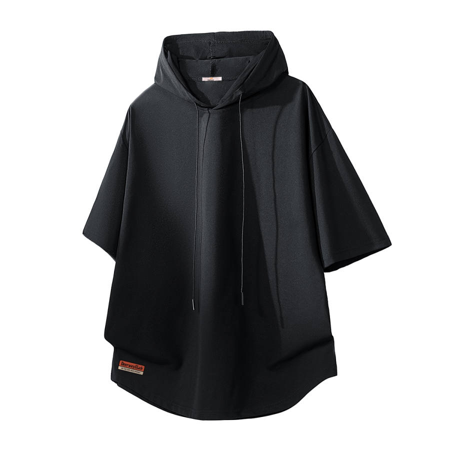 DEERWAY T Shirts Unisex Hooded Non Detachable Moderate Straight Fit