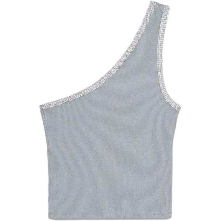 ZARA Tank Tops Women's Dark Gray Straight Fit