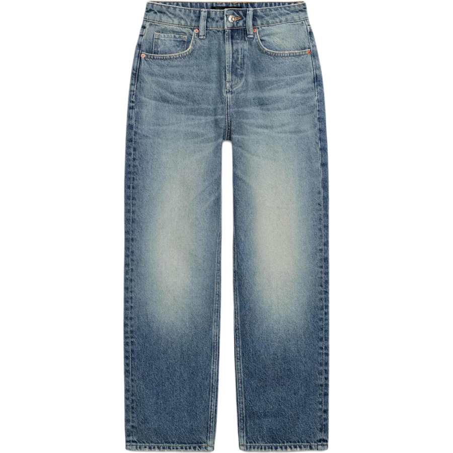 ZARA Jeans Women's Blue Moderate Straight Fit Pants