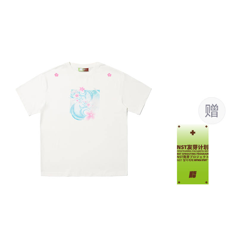 NSTNEW START T Shirts Unisex White Crew Neck Thin Straight Fit