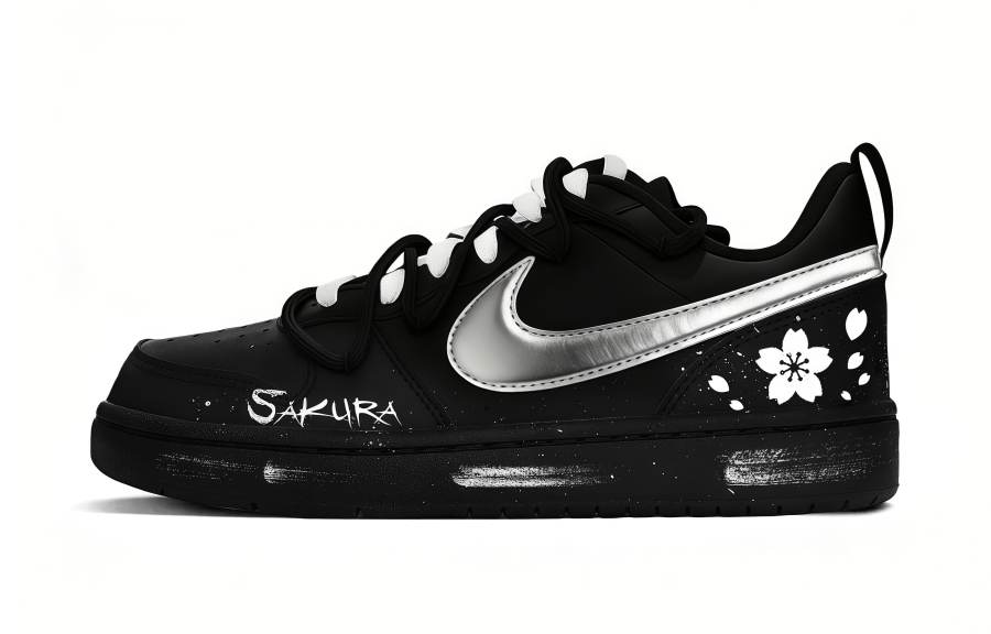 Nike Nike Court Borough Sakura Samurai Synthetic Leather Slip Resistant, Abrasion Resistant, Lightweight Low top