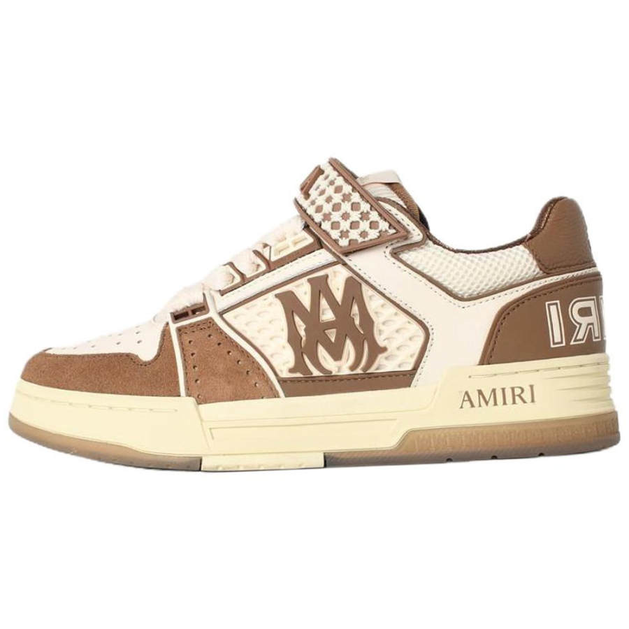 AMIRI Ma Skyline Leather Low top Skateboard Shoes Men's Brown