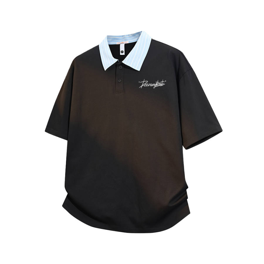 DEERWAY Polo Shirts Unisex Polo Collar Moderate Straight Fit