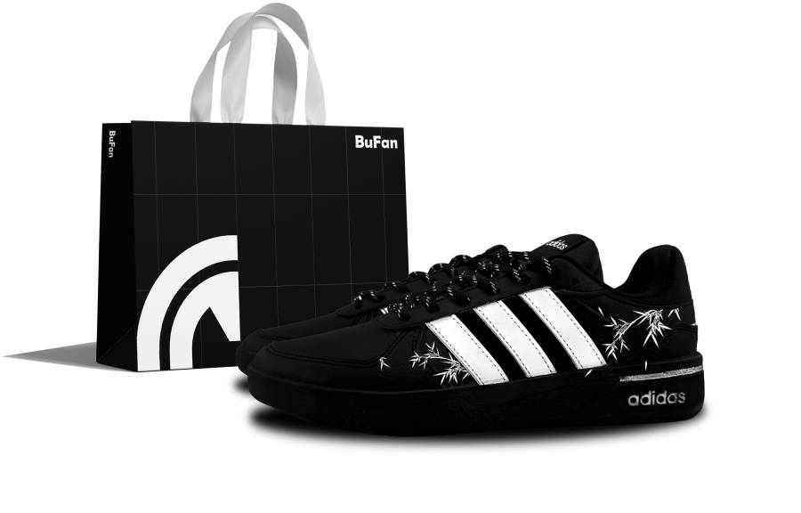 Adidas Adidas COURTBEAT Black Bamboo Low top Skateboard Shoes Unisex Black White