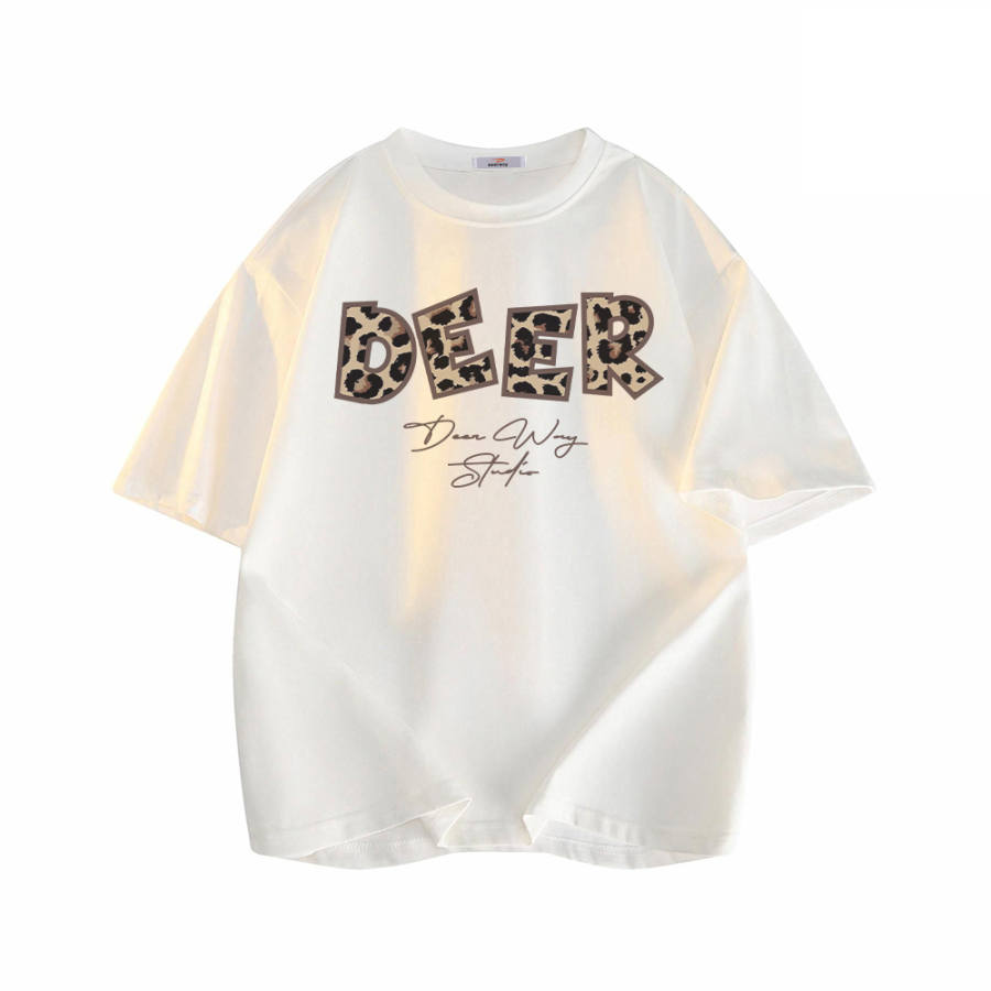 DEERWAY T Shirts Unisex Crew Neck Moderate Heavyweight